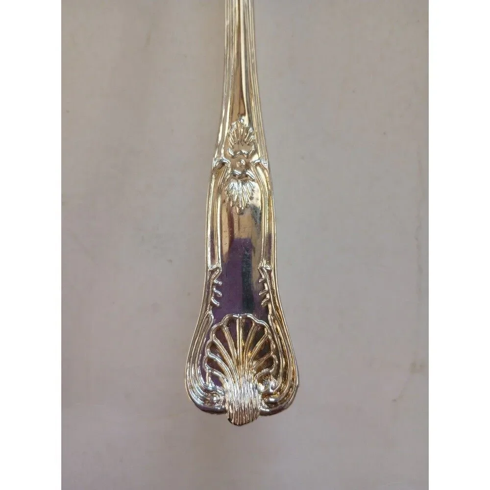 Sheffield Kings Pattern Silver Plate Lasagna Cake Server 11-5/8x 2-1/2 Vintage